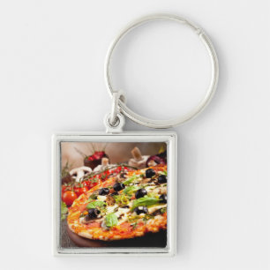 Fresh Italian pizza Keychain