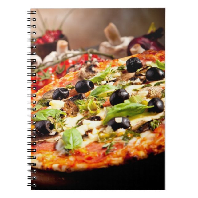 Fresh Italian pizza Notebook (Front)
