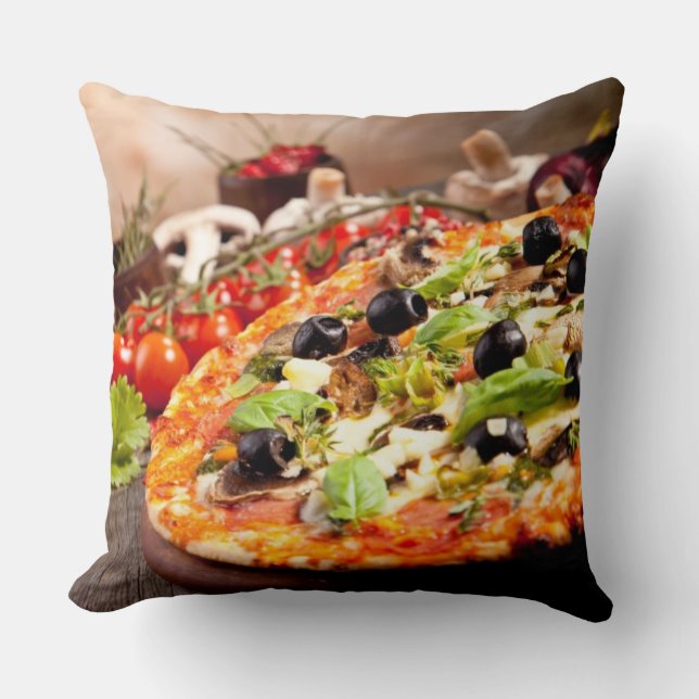 Fresh Italian pizza Throw Pillow (Front)
