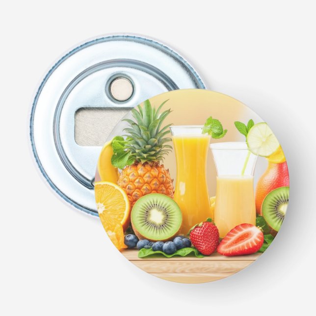 Fresh Juicy Fruits  Bottle Opener (Front)