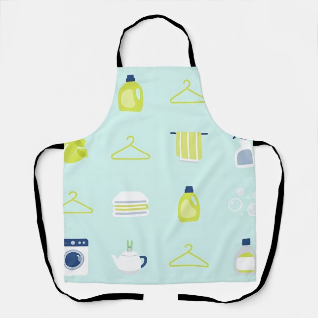 Fresh Laundry Day Pattern Apron (Front)
