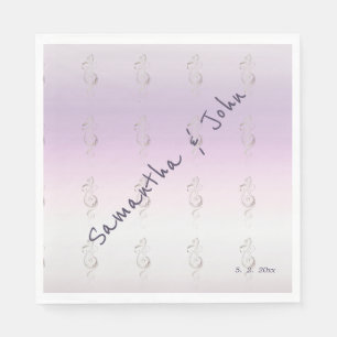 Fresh Lavender Wedding Paper Napkin