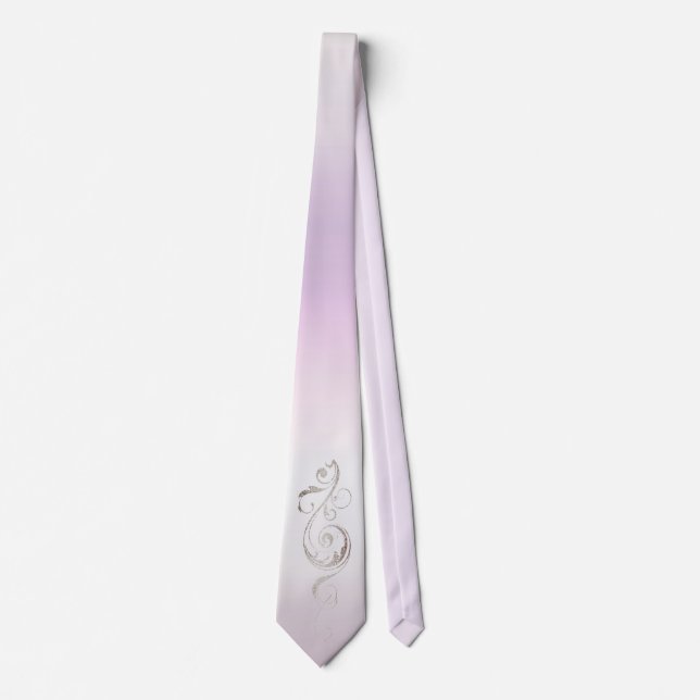 Fresh Lavender Wedding Tie (Front)