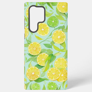 Fresh Lemon and Lime Botanical Pattern Phone Case