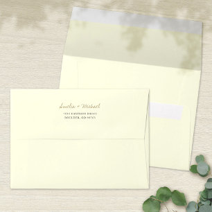 Fresh Lemon Colour Simple Envelope