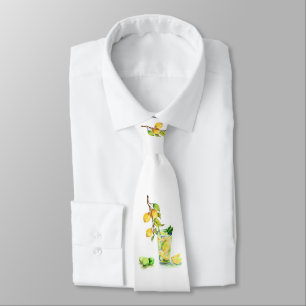 Fresh Lemon Cool Drink Lemonade Summer Party Tie