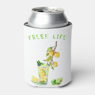 Fresh Lemon Juice Cool Drink Lemonade Can Cooler