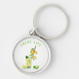 Fresh Lemon Juice Cool Drink Lemonade Keychain