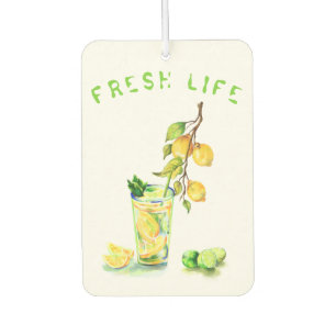 Fresh Lemon Juice Cool Drink Lemonade Summer Party Air Freshener