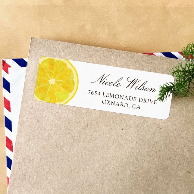 Fresh Lemon return address labes 04 (Creator Uploaded)