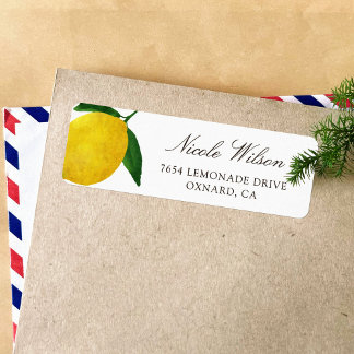 Fresh Lemon return address labes 05