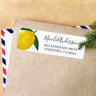 Fresh Lemon return address labes 06