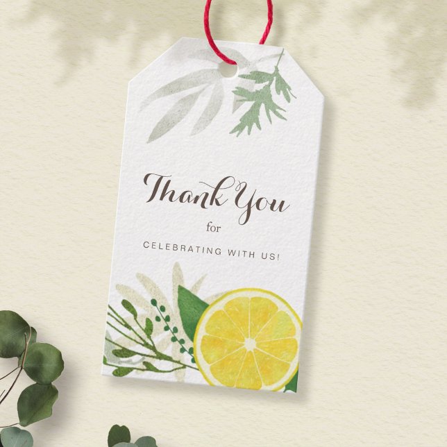 Fresh Lemon Thank You Gift Tags (Creator Uploaded)