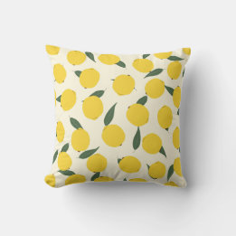 Fresh Lemon Throw Pillow