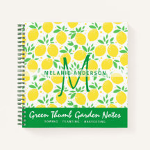 Fresh Lemons Gardeners Journal Gardenning