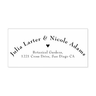 Fresh Lemony Love Citrus Foliage Wedding Self-inking Stamp