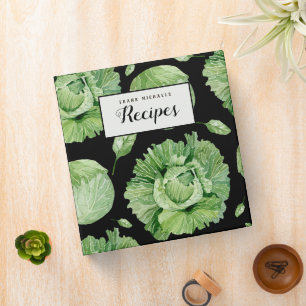 Fresh Lettuce Recipe Binder - Dark