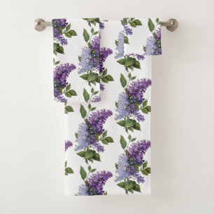 Fresh Lilacs - French Country Home Decor Bath Towel Set