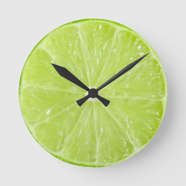 Fresh Lime Round Clock (Front)