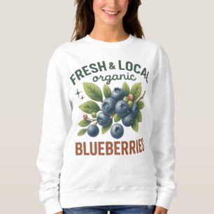Fresh & Local Blueberries – Vintage Organic Fruit  Sweatshirt