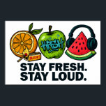 Fresh & Loud Pop‑Art Fruit Poster<br><div class="desc">A bold poster bursting with fresh,  loud pop‑art fruit in vibrant,  high‑contrast colors,  bringing energetic contemporary style to kitchens,  studios,  and modern living spaces. Perfect for design lovers seeking a gift‑ready,  artistic wall accent with playful creative flair.</div>