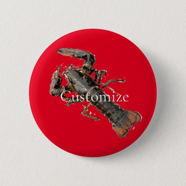 Fresh Maine Lobster Thunder_Cove 2 Inch Round Button (Front)