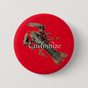 Fresh Maine Lobster Thunder_Cove 2 Inch Round Button