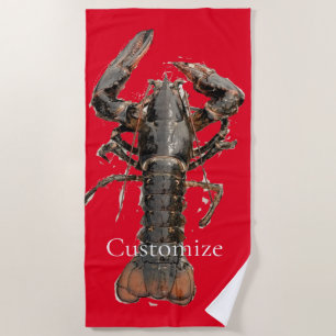 Fresh Maine Lobster Thunder_Cove Beach Towel
