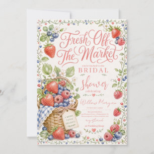  Fresh Market Farmers Berry Bridal Shower Invitation