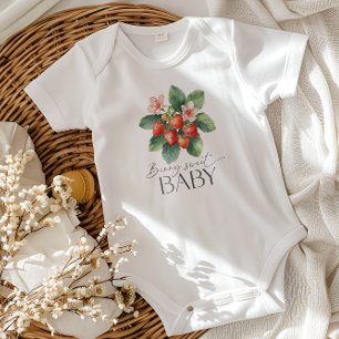 Fresh Market Strawberry Berry Sweet Baby Shower Bodysuit