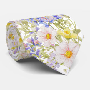 Fresh Meadow Flowers Neck Tie
