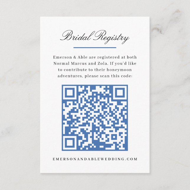 Fresh Mediterranean Lemon Bridal Shower Enclosure Card (Front)