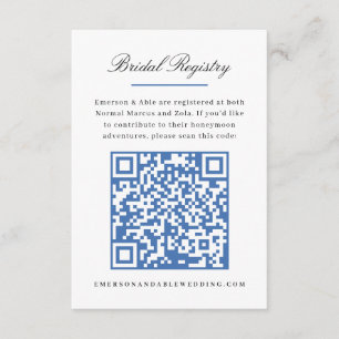 Fresh Mediterranean Lemon Bridal Shower Enclosure Card