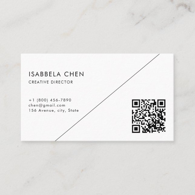 Fresh Modern Simple Business Card Style (Front)