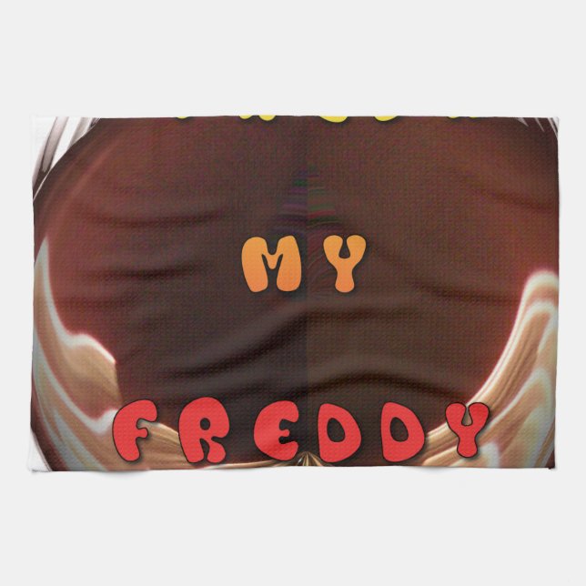 Fresh My Freddy Art Print Kitchen Towel (Horizontal)