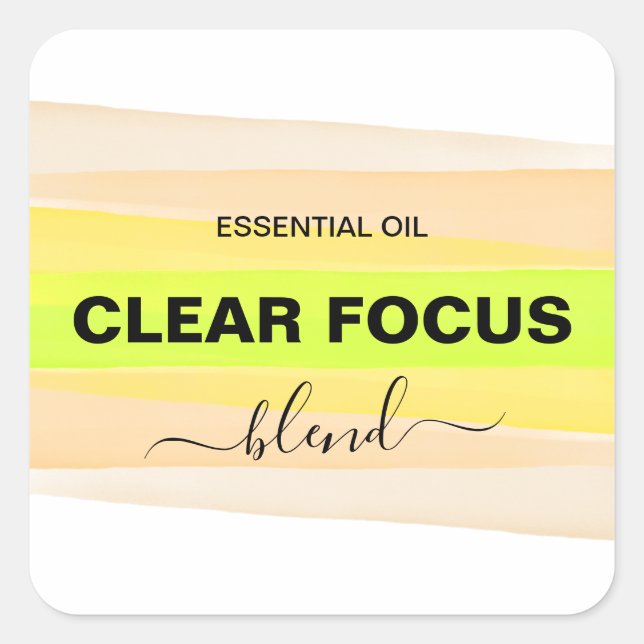 Fresh Neon Coloured Roller Bottle Labels (Front)