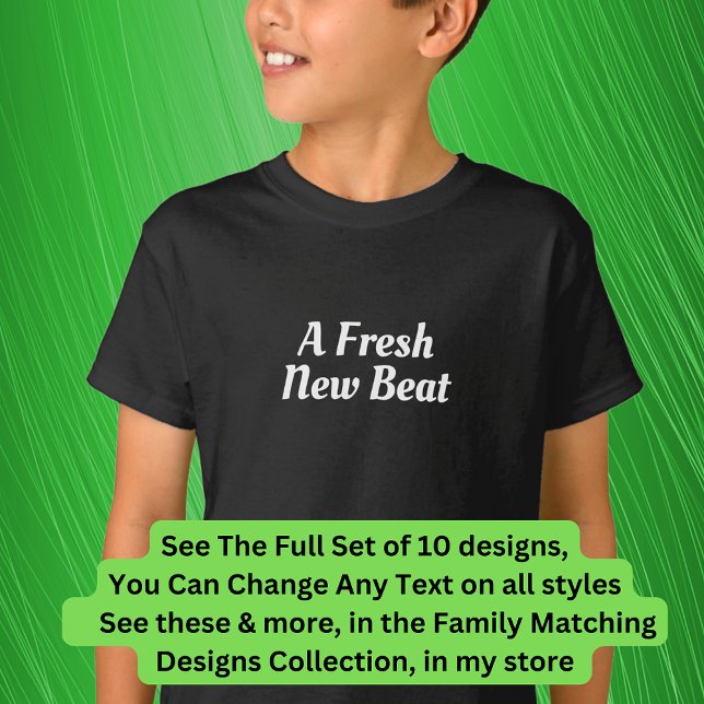 Fresh New Beat, Encore etc Matching Music Family T-Shirt (Creator Uploaded)