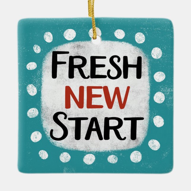 Fresh New Start Ornament (Front)