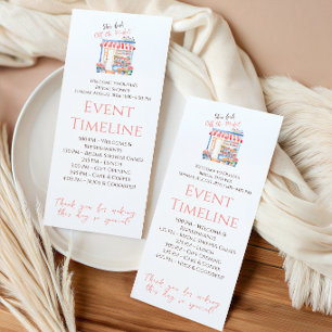 Fresh Off Market Floral Bridal Shower Program