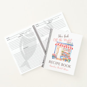 Fresh Off Market Floral Bridal Shower Recipe Book