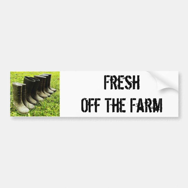 Fresh off the Farm Bumper Sticker (Front)