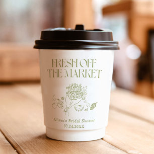 Fresh Off the Market Bridal Shower, Farmers Market Paper Cups