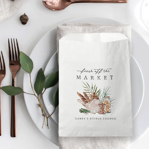 Fresh Off the Market Bridal Shower Favour Bag
