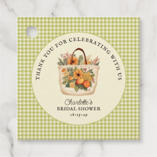 Fresh Off the Market Bridal Shower Favour Tags