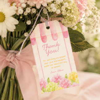 Fresh Off the Market Bridal Shower Grace Gift Tags