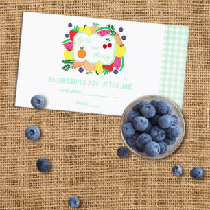 Fresh Off The Market Bridal Shower Guess How Many Enclosure Card