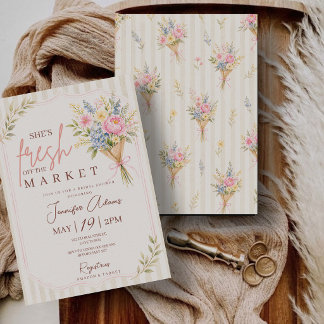 Fresh off the Market Bridal Shower Invitation