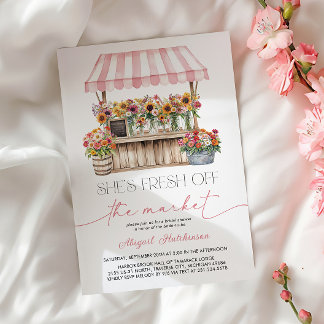 Fresh off the Market Bridal Shower Invitation