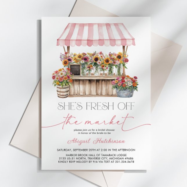 Fresh off the Market Bridal Shower Invitation (Fresh off the Market Bridal Shower Invitation)