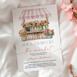 Fresh off the Market Bridal Shower Invitation